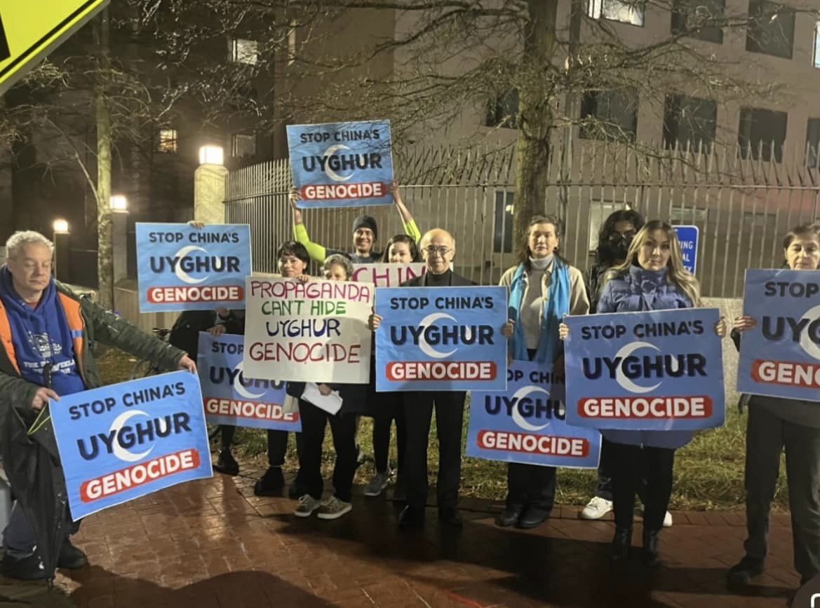 Jewish community holds protests against the ongoing Uyghur genocide in front of the Chinese Embassy in Washington